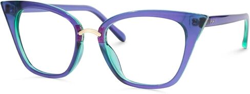 Zeelool Cat Eye Glasses Frame for Women Clear Lens Chandrika ZOP01899 in Saudi Arabia