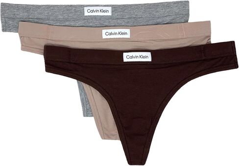 Calvin Klein Women’s Cotton Logo Tag Thong 3 Pack in Saudi Arabia