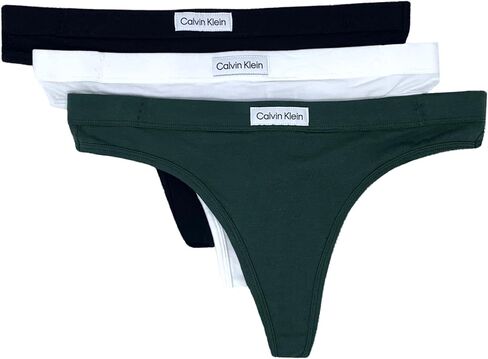 Calvin Klein Women’s Cotton Logo Tag Thong 3 Pack in Saudi Arabia
