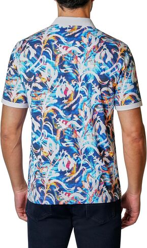 Robert Graham Men's Warner Short Sleeve Knit Polo Shirt in Saudi Arabia
