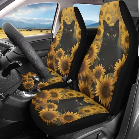 Tribal Frog Lotus Leaf Car Seat Covers Set of for 2 Front Seats, Auto Accessories Decorative Bucket Car Seat Protectors Decor Universal Fit for Car Truck SUV, Green in Saudi Arabia