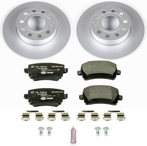 Power Stop ESK4627 مجموعة الفرامل الخلفية Euro-Stop Volkwagen لـ Audi A3 2008، Volkswagen Jetta 2005-2010، Volkswagen Rabbit 2006-2009 [نموذج محدد] in Saudi Arabia