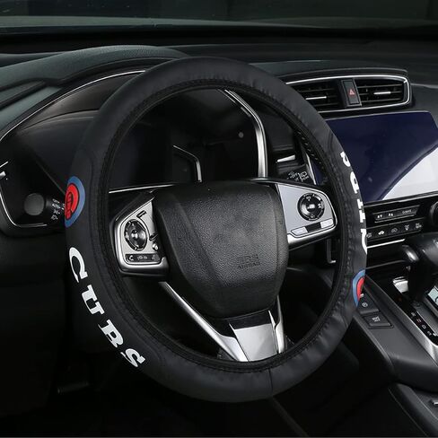 Retractable Leather for Yankees Steering Wheel Cover, Black Universal Fit 14-15 Inch All Vehicle Steering Wheel Cover, Universal Fit for All Vehicles in Saudi Arabia