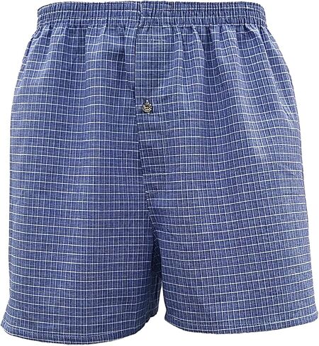 Andrew Scott Men's Cotton Blend Plaid Boxer Underwear Shorts |Big Man| Sizes S to 6XL - Multi Packs in Saudi Arabia