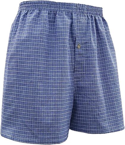 Andrew Scott Men's Cotton Blend Plaid Boxer Underwear Shorts |Big Man| Sizes S to 6XL - Multi Packs in Saudi Arabia