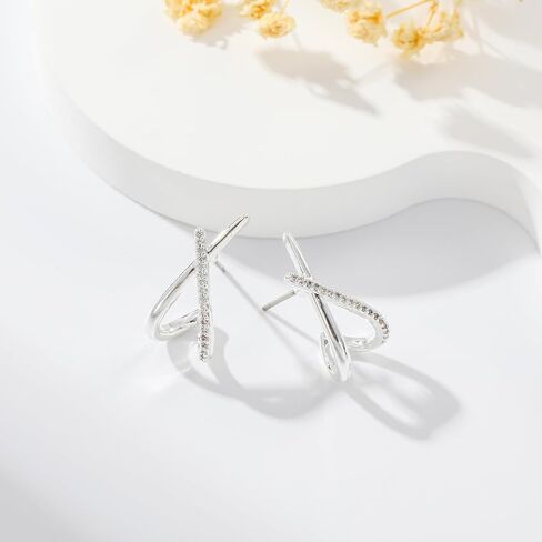 Apsvo Gold Earrings for Women Trendy,14K Gold Stud Earrings Hypoallergenic Earring for Women Gifts Minimalist Simple Dainty Earrings Jewelry in Saudi Arabia