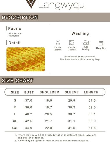Langwyqu Womens Summer Crochet Swimsuit Coverup Long Sleeve Crewneck Color Block Bathing Suit Swimwear Cover Ups Beach Dress in Saudi Arabia