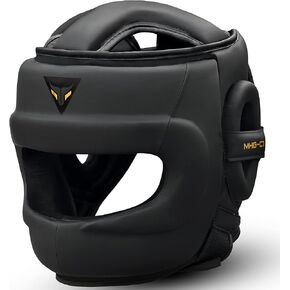 Mytra Fusion Boxing Headgear MMA Kickboxing Grappling Taekwondo Karate Training Head Gear, One Size Fits to All