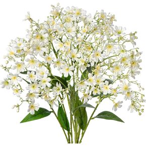 Hollyone Artificial Flowers Crown Flowers with Long Stem 3Pcs Fake Spring Flowers 27.5" Faux Pink Flowers for Home Floral Arrangement Wedding Party Table Centerpieces Decorations