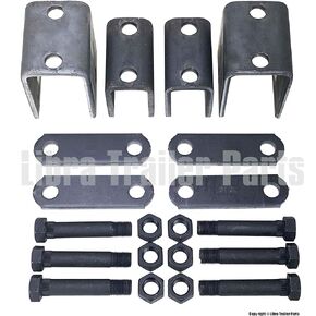 LIBRA Trailer Leaf Spring Hanger Kit for Double Eye Springs Single Axle Suspension
