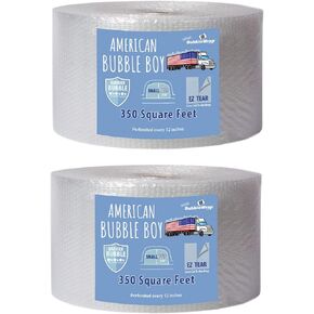 American Bubble Boy Small Plus Bubble, 700 Square feet, 12" Wide, Perforated Every 12", Original Grade