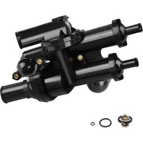 Engine Coolant Thermostat Housing Kit Compatible with 2008-2014 Dodge Avenger, 2008-2012 Dodge Caliber, 2008-2010 Chrysler Sebring, 2009-2017 Journey & Compass, Replace OEM 68003582AB 902-319