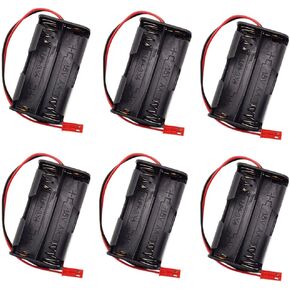 18650 Battery Holder 1 Slot 3.7V Battery Storage Case 2 Cell 3 Cell Black 4 Cell Plastic Container with Connect Black Red Wires (2 of Each Type)