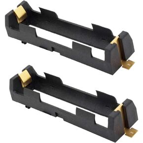 18650 Battery Clip Holder Box Case for 18650 Battery Copper Contacts Battery Storage Box Case Holder 1 Cell Pack of 2