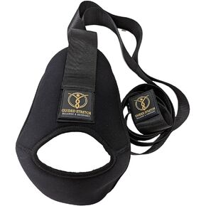 Guided Stretch Yoga Strap with Versatile Loops, No Velcro, Improve Flexibility & Mobility, Relieve Joint Pain!