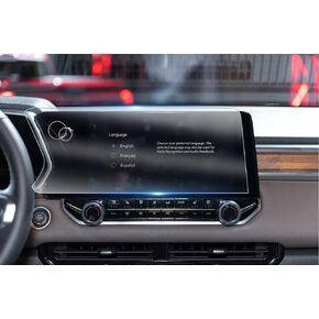 واقي شاشة متوافق مع شاشة لمس 2024 شيفروليه كولورادو Z71/ZR1 مقاس 11.3 بوصة، خالية من الفقاعات المضادة للخدش، واقي شاشة من الزجاج المقسى متوافق مع كولورادو 2024 in Kuwait