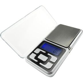 High Accuracy Mini Electronic Digital Pocket Scale Jewelry Weighing Balance Portable 500g/0.1g Counting Function Blue LCD g/tl/oz/ct