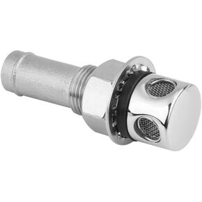 Marine Grade Stainless Steel 316 Fuel Tank Ventilation Port , M16 Vented Exhaust Pipe For 12mm To 15mm Inside Diameter Hose with Gasket Flush Mount (90 Degrees)