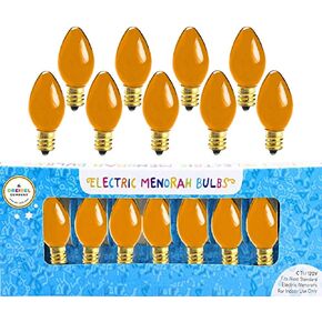 The Dreidel Company Hanukah: Electric Menorah: Replacement Bulbs, Orange