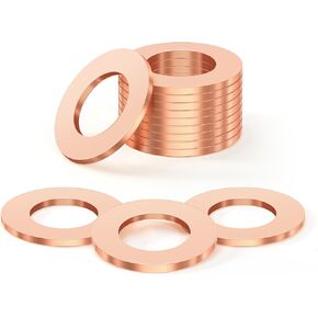 M14 x1.5 Magnetic Oil Drain Plug 7075 Aluminum CNC Craft with Crush Washer Gaskets Replacement for Ford GM Hyundai KIA and More Select Models