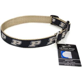 Purdue Boilermakers Ribbon Dog Collar - Medium