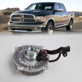 52014729AC Electric Radiator Cooling Fan Clutch for Ram 2500 2013-2017 Ram 3500 2013-2017 Ram 4500 2013-2018 Ram 5500 2013-2017 6.4L 6.7L V8 L6 Replace 622-012，46112，52014729AA，52014729AB