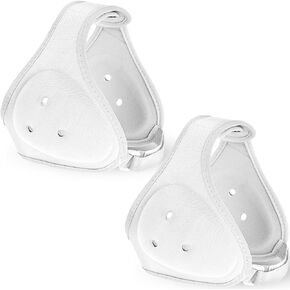 RoundFunny 2 Pcs Wrestling Headgear for Kids Adult Youth Men Women Soft Grappling Head Gear Wrestling Adjustable Head Gear Wrestling Ear Protection for Kids Boys Girls Hockey MMA BJJ, White