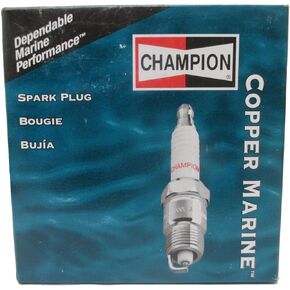 Champion 828M Pack of 4 Copper Marine Spark Plugs (QL77JC4)