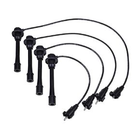 Set of 4 Wires Spark Plug Wire Set 90919-22387 9091922387 Compatible with Toyota Tacoma 4Runner T100 L4 2.4L 2.7L