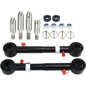 Sway Bar Link Kit, Front Sway Bar Quicker Disconnect System Reduce Vibration Stainless Steel Improved Off Road Performance Adjustable for Wrangler JK JKS