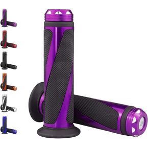 amavoler Universal Motorcycle Handlebar Grips Fits for Motorcycles with 7/8" Left Grip and 1" Right