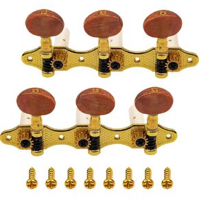 Classical Guitar Tuners Machine Heads Tuning Keys String Pegs 3L 3R 1:14 Compatible with Classical Guitar