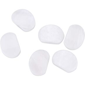 6pcs Guitar Tuning Peg Buttons, Machine Heads Music Instrument Accessory Acrylic Buttons for Guitar(Oval white pearl)