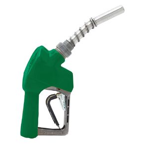 Husky 159404N-03 New X Unleaded Nozzle with Three Notch Hold Open Clip and Full Grip Guard, Green, Made in USA