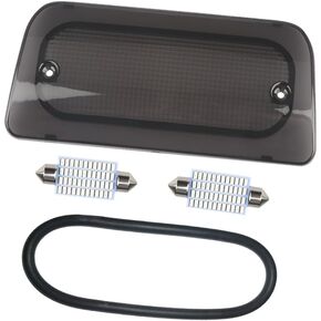 RAVSOFT 3rd Third Brake Light Lens Smoked Cover with Seal Gasket Extended Cab Only Compatible with 1994-2003 Chevy S10 GMC Sonoma 1997-2000 Isuzu Hombre High Mount Stop Lamp Assembly