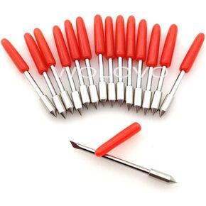 CB09 Graphtec Blade 15Pcs 45 Degree Cutting Blades for Silhouette Cameo 1 2 3/Portrait/Curio/Graphtec 6000/CE 5000-60 Plotter