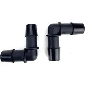KDP Automotive Elbow Heater Hose Connector (L-1/2“X1/2"(Elbow: 13X13MM), pack of 2