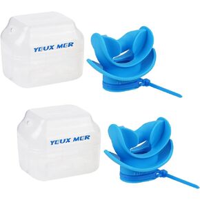 YEUX MER 2PCS Silicone Mouthpiece with Lip Balm and Regulator Tie Fits Most Standard Regulators