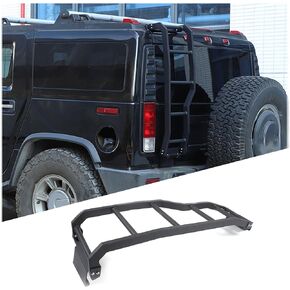 Car Aluminum Alloy Roof Rack Ladder, Rear Window Ladder for Hummer H2 2003-2009 Exterior Accessories