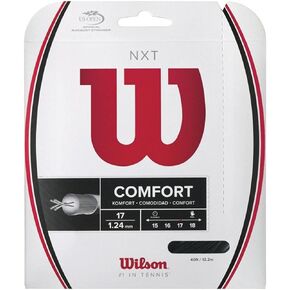 WILSON Sporting Goods NXT Tennis String Set, Black, 17-Guage