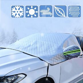 Kwak's Windshield Cover for Ice and Snow, Car Windshield Snow Cover Four-layer Protection UV Sun Protection Wiper Protector(94.5 * 59.1 inches)