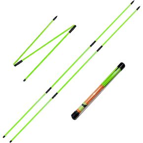 Golf Alignment Sticks (Pack of 2) 48-inch Collapsible Golf Alignment Sticks for Aiming,Putting,Full Swing Trainer,Posture Corrector,Portable Golf Training Equipment with Tube Case
