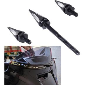 Black Windshield Bolts Windscreen Spike Screws Fit for Harley Touring Models (Street Glide 2014+)