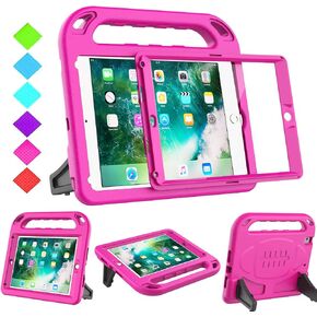 BMOUO Kids Case for iPad 6th/5th Generation (iPad 9.7-in, 2017/2018), Blue | iPad 9.7/Air 2 Case with Screen Protector, Shockproof Handle Stand iPad 6th 5th Generation Case for Kids in Saudi Arabia