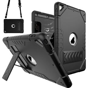 Case for iPad 9th/ 8th/ 7th Generation 10.2 inch (2021/2020/2019),Cases with 2 Angles Kickstand Built-in Stand for Kids,Heavy Duty Shockproof Rugged Protective Case Cover(Army Green+Black)