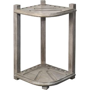 CROWN ME Deluxe corner floor cue rack, pool cue holder-Finish Smoky
