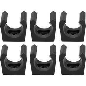 Alomejor 6pcs Billiards Snooker Cue Locating Clip Holder Plastic Billiards Pool Single Holder Mini Rod Organizer for Pool Cue Racks Set