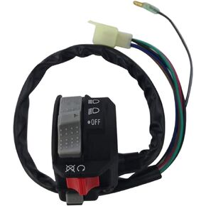 Left Handlebar Control Engine Start Run Off Headlight Switch for Yamaha Wolverine 350 YFM350F Big Bear 350 YFM350F/U Kodiak 400 4WD YFM400F Warrior 350 YFM350X Grizzly 600 YFM600F Moto-4 YFM350E