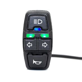 Motorcycle Head Light Turn Switch, Motorcycle Headlights Horn Turn ON/Off Control Switches,Set for Scooter Electric Bike 3-in-1 Light Horn Turn Switch Signal Button