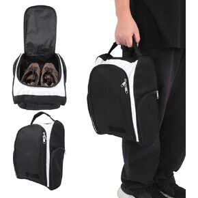 Shoe Bag, 15" X 9.4" X 5.5" Travel Sports Shoe Case Zippered Shoe Carrier Bags for Shoe Clothes for Men or Women